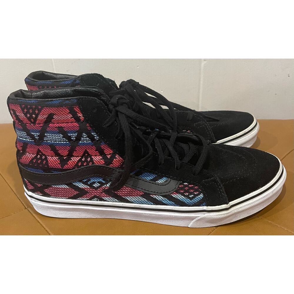 Vans Sk8-Hi Shoes Unisex Women 8 Sneaker Men size 6.5 Aztec Moccasin Hybrid